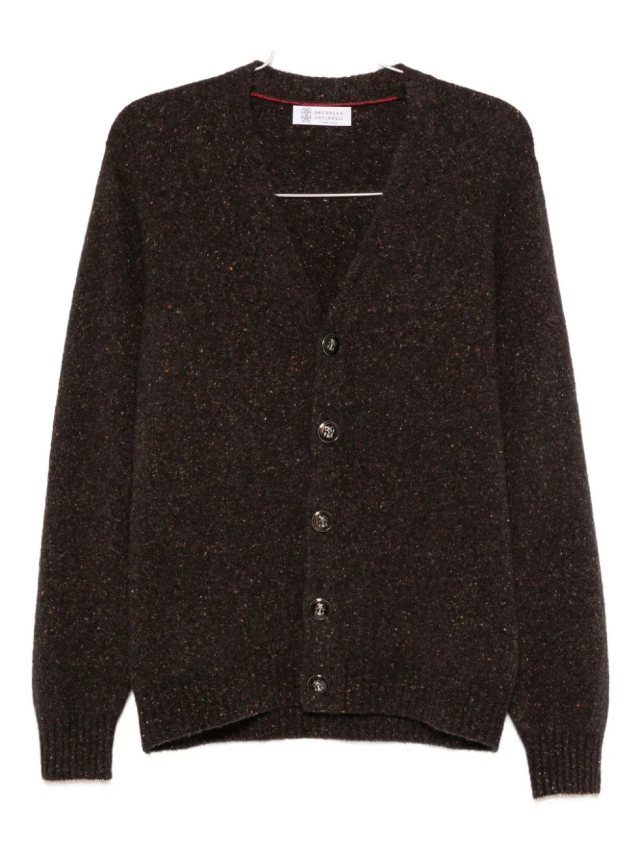 

Кардиган Brunello Cucinelli с v-образным вырезом, коричневый