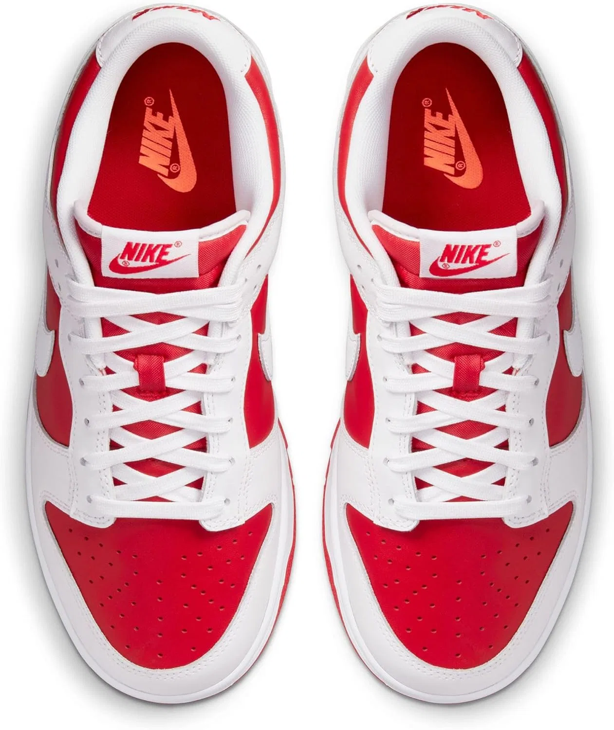 Кроссовки мужские Nike Dunk Low Retro, University Red White — фото 4