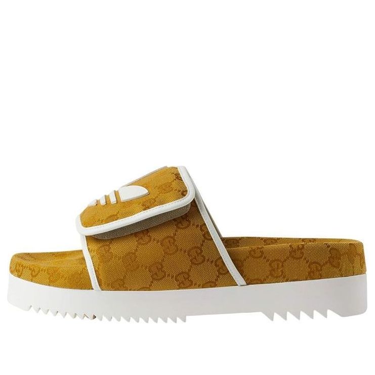 

Сандалии Gucci x adidas Slide Sandal 'Mesa', желто-коричневый