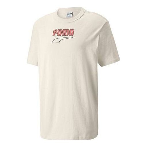 

Футболка downtown logo tee 'beige' Puma, бежевый