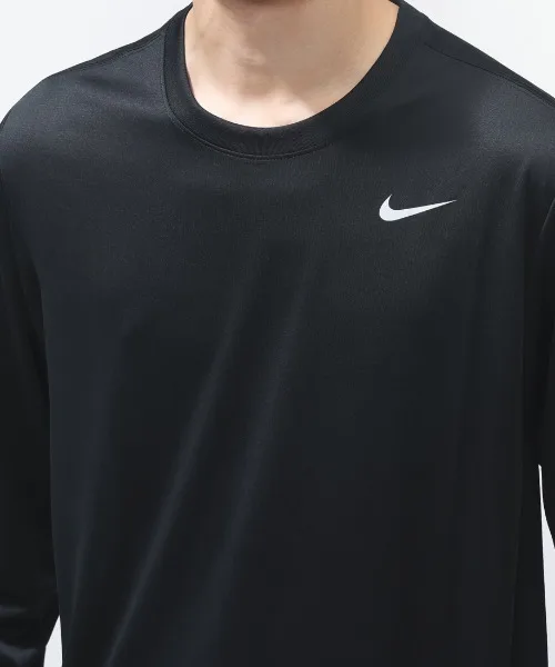 Мужская футболка с длинным рукавом из полиэстер Nike DF RLGD Reset черная — фото 4
