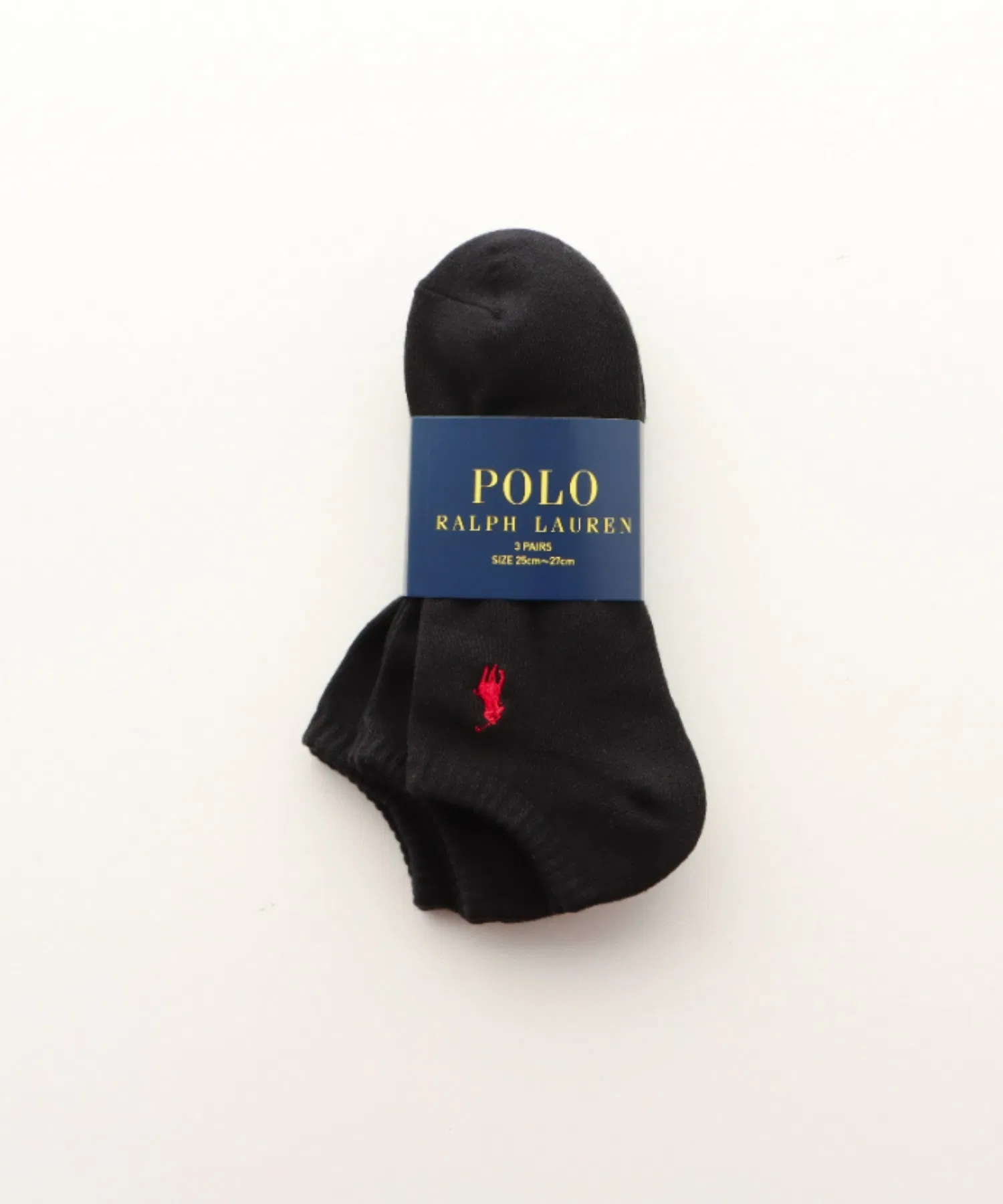 [Комплект из 3 шт.] Мужские и женские махровые носки для кроссовок POLO RALPH LAUREN с поддержкой свода стопы и однотонным дизайном 93246602/92009602 — фото 3