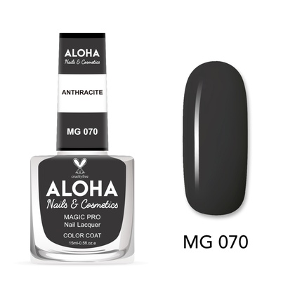 

Лак для ногтей Magic Pro 15 мл - Mg 070 / Антрацит Aloha Nails & Cosmetics