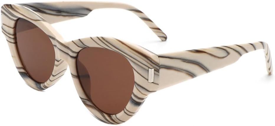 

Женские модные солнцезащитные очки в полоску, мужские популярные очки для активного отдыха, женские солнцезащитные очки «кошачий глаз» с зеркальными линзами MUTYNE, Stripe