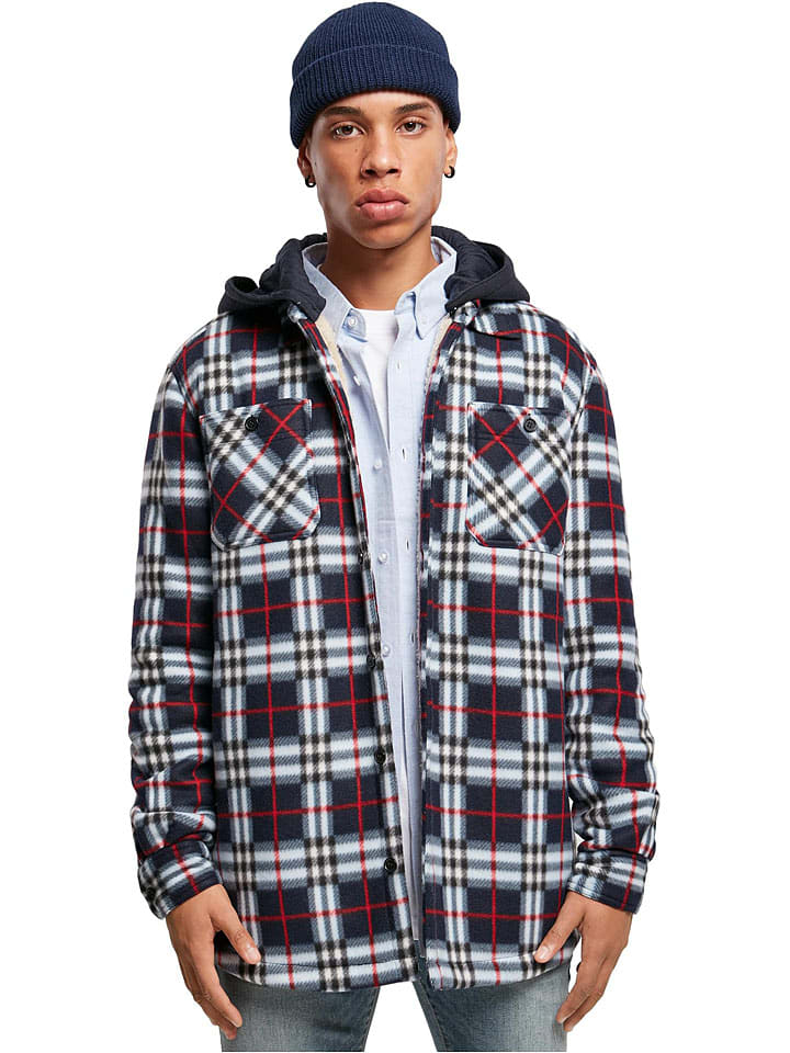 

Urban Classics Флисовая куртка темно-синего/красного цвета