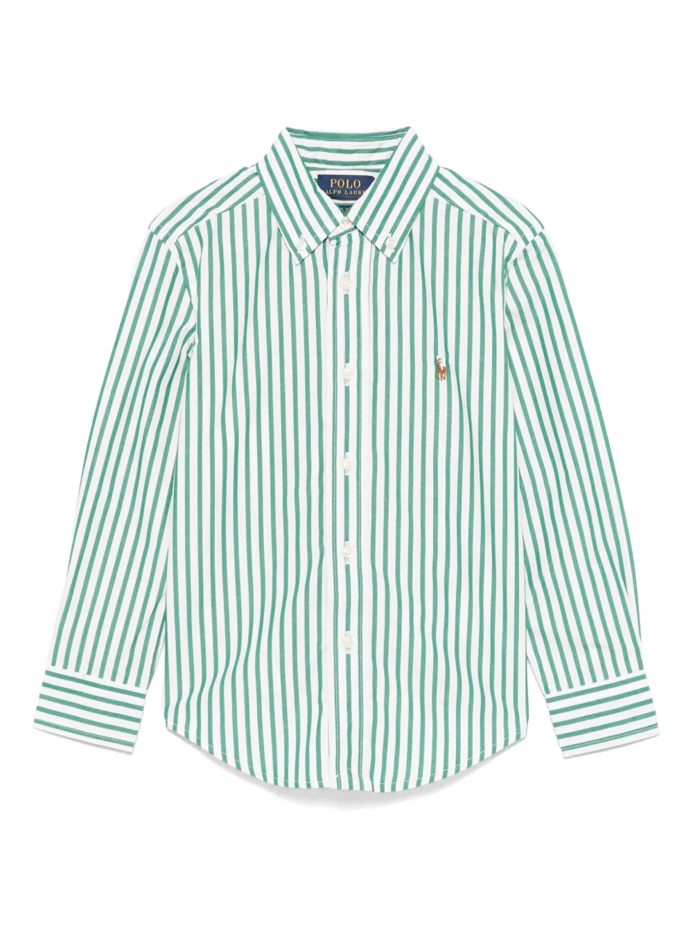 

Рубашка в полоску POLO RALPH LAUREN KIDS, зеленый