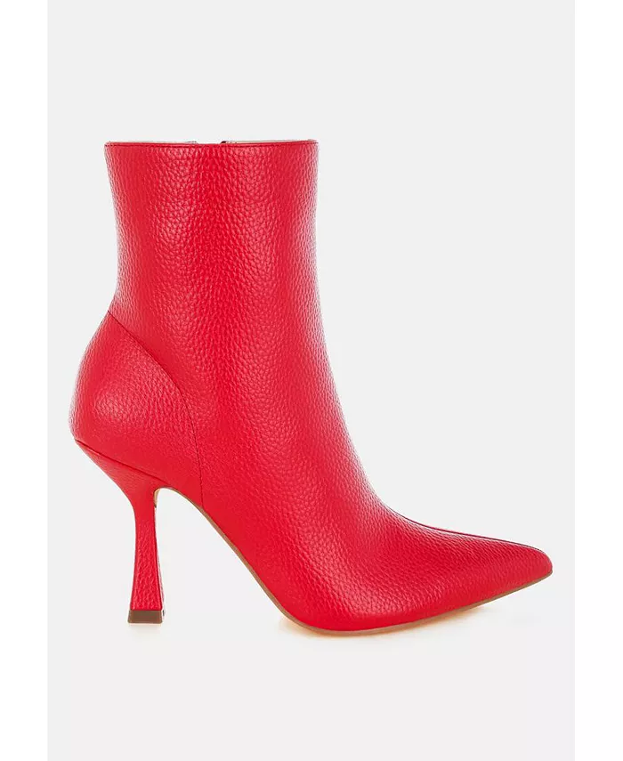 Farnak Pleather Spool Heel ботинки женские London Rag, красный