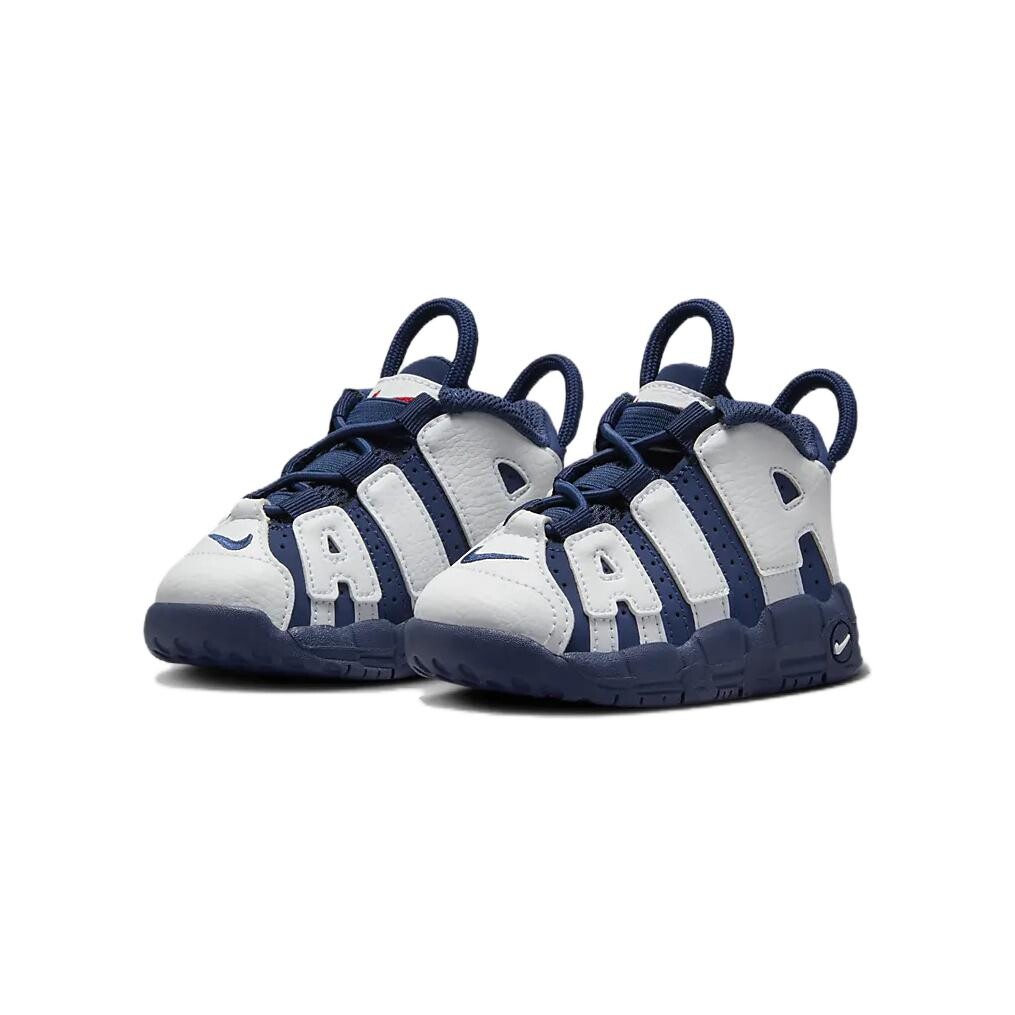 Кроссовки Air More Uptempo Toddler Shoes TD Low-top Белый/синий Nike, белый/голубой — фото 3