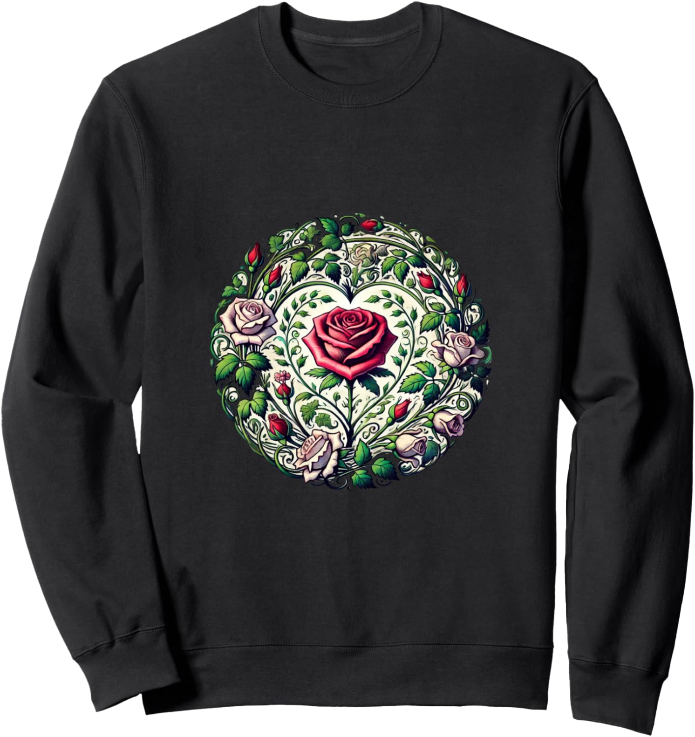

Милая толстовка с изображением розы Red Rose Lovers Snugg, черный