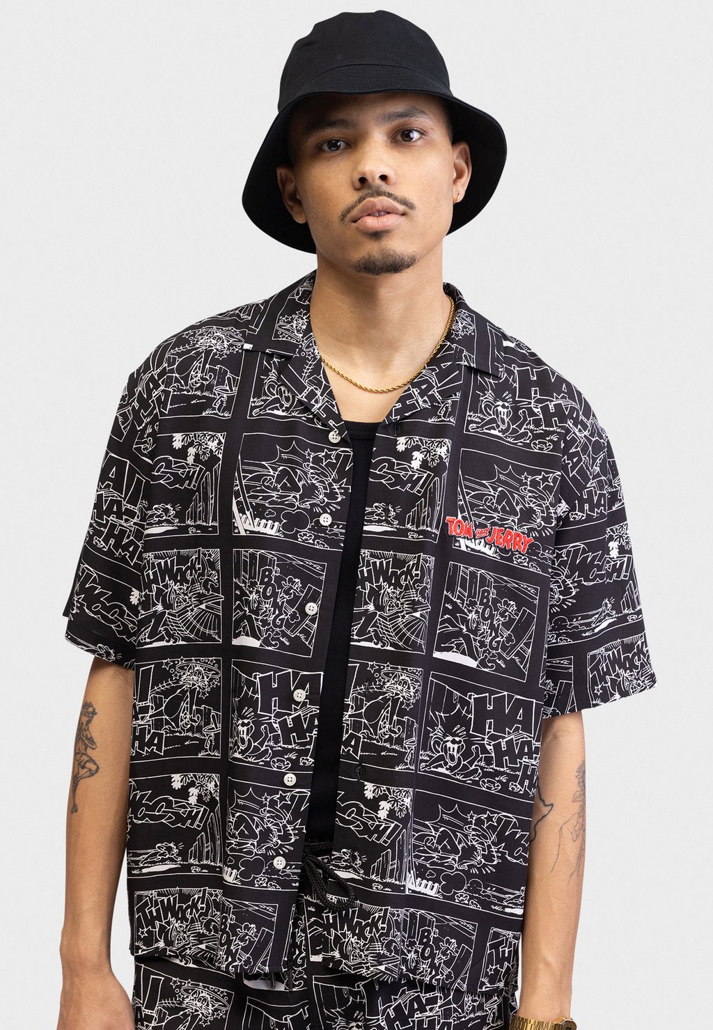 

Рубашка TOM AND JERRY SHIRT OVERSIZED FIT Redefined Rebel, черный