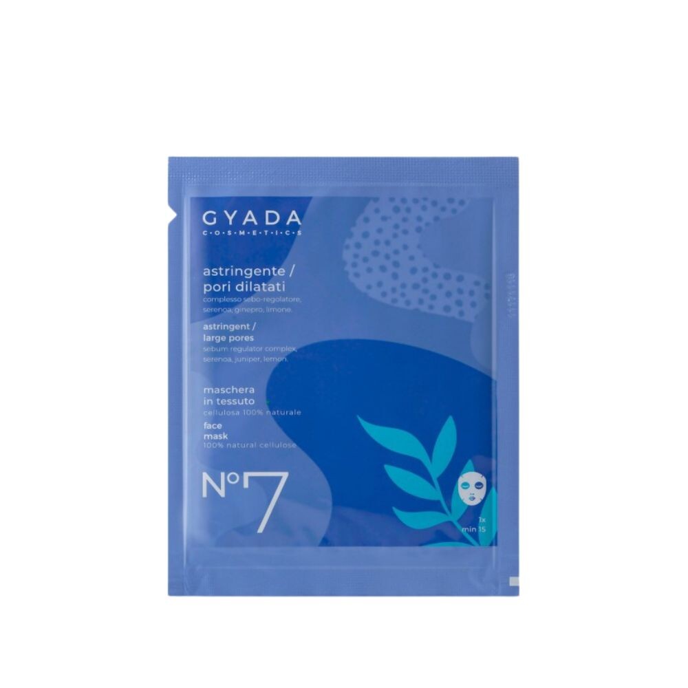 

Маска для лица Maschera in tessuto n.7 astringente pori dilatati Gyada cosmetics, 15 мл