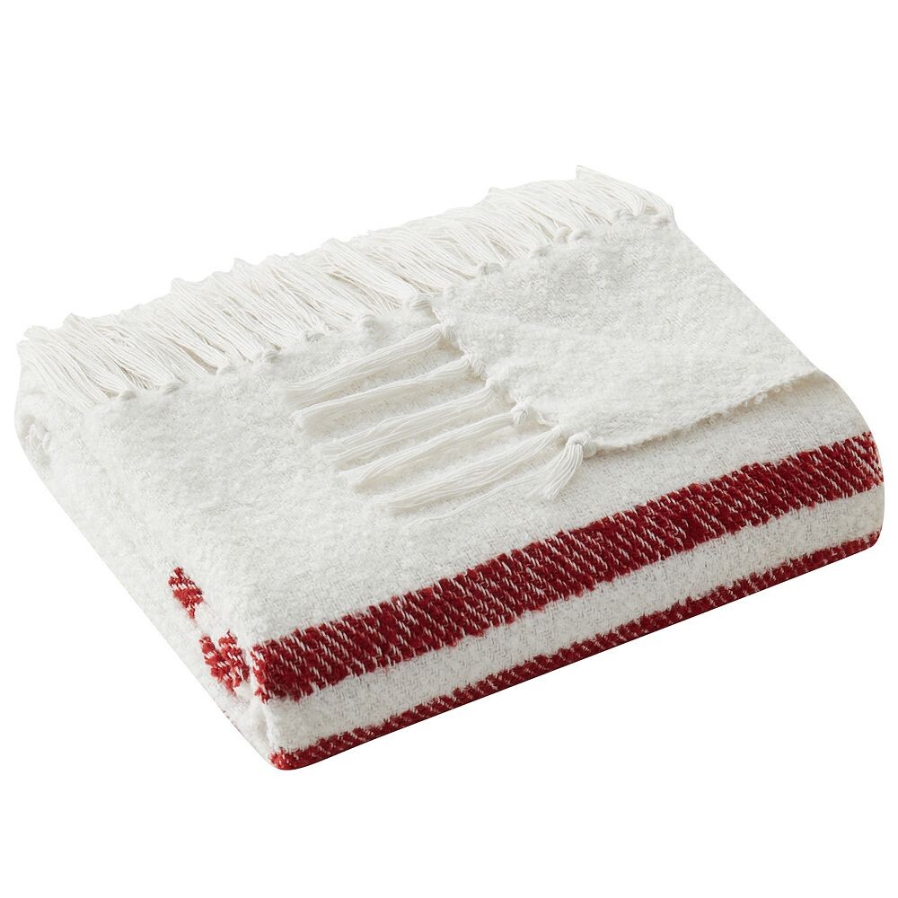 

Плед в полоску VCNY Home Tanya, цвет White Red