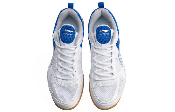 Кроссовки Li-Ning Ma Long Signature Table Tennis Shoes 'Blue White', белый — фото 4