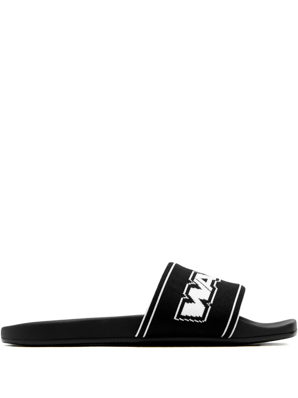 Шлепанцы с логотипом Alexander Wang, черный