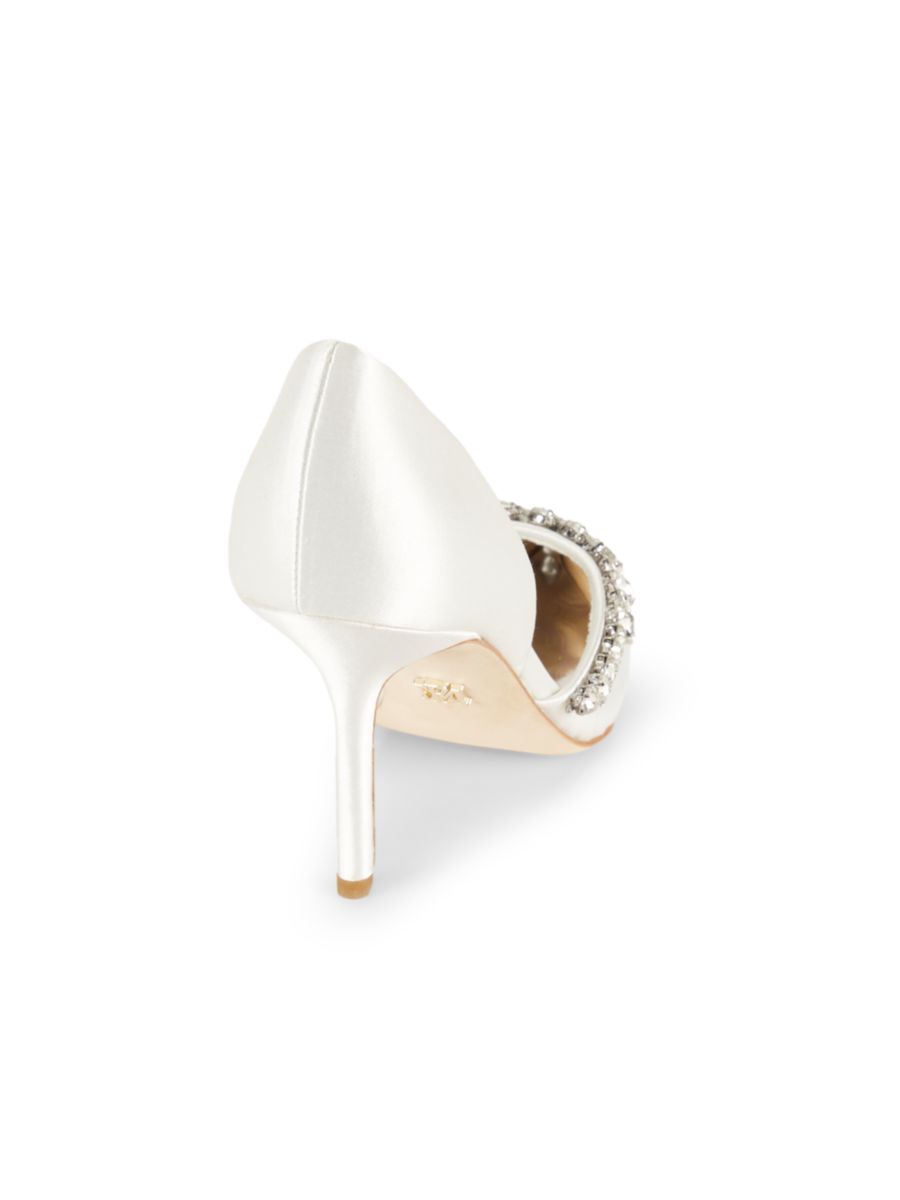 Туфли-лодочки Everley 89MM с декором D'Orsay Badgley Mischka, цвет Clay — фото 3