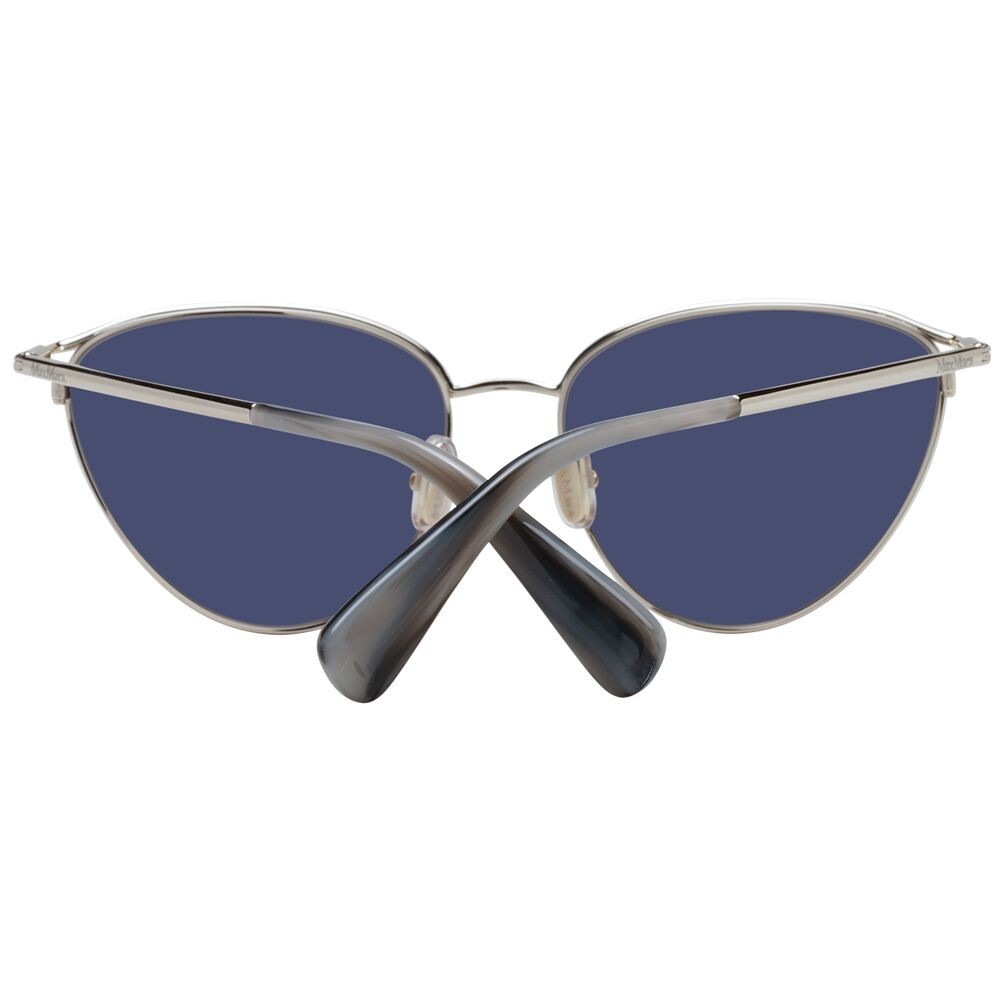 Серебряные женские солнцезащитные очки Max Mara — фото 3