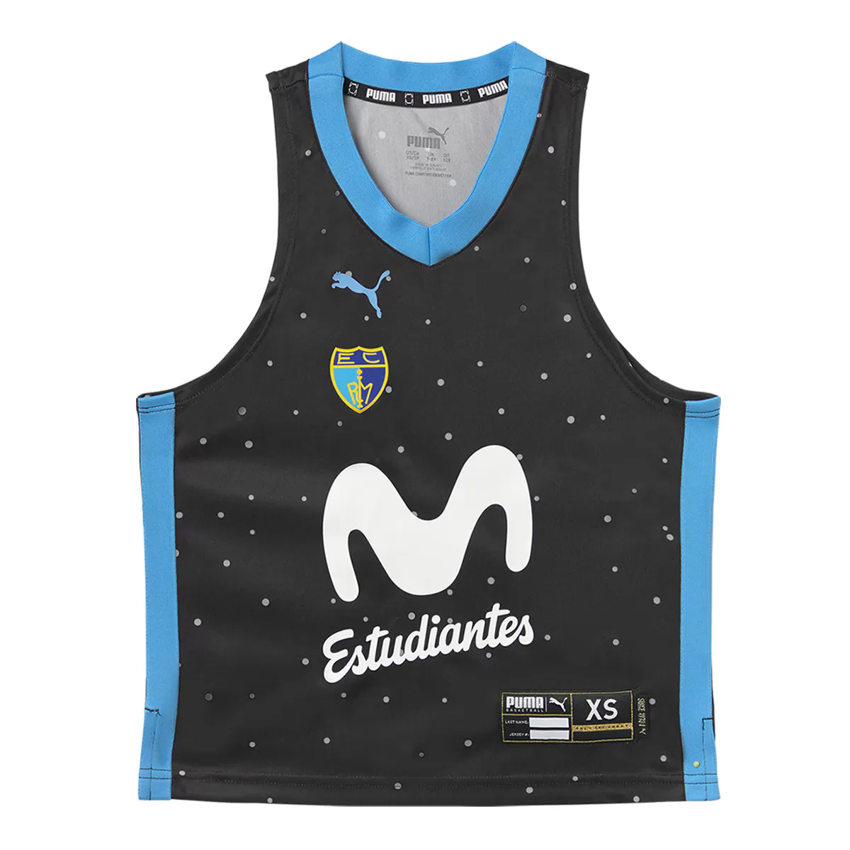 

Детская выездная рубашка Puma Movistar Estudiantes 2024-2025, чёрный