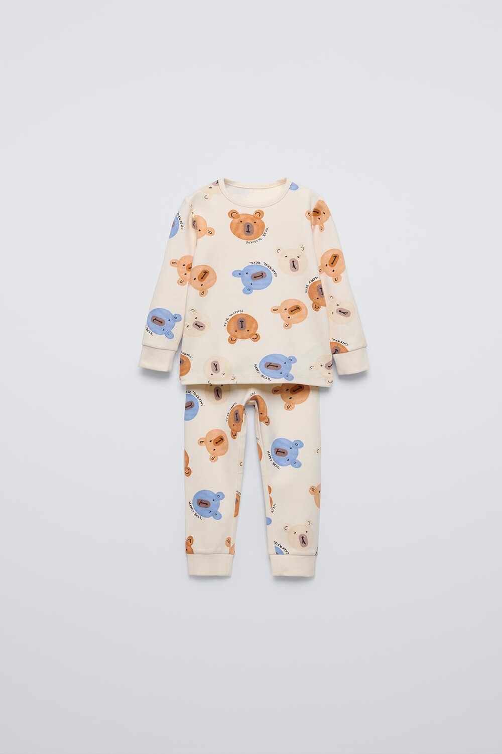 

2-6 лет/пижама с плюшевым медвежонком ZARA, кэмел