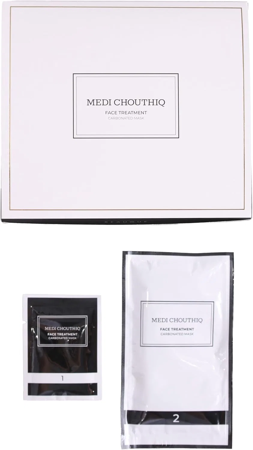 Маска для лица — Угольная MEDI CHOUTHIQ, 10 доз, белый