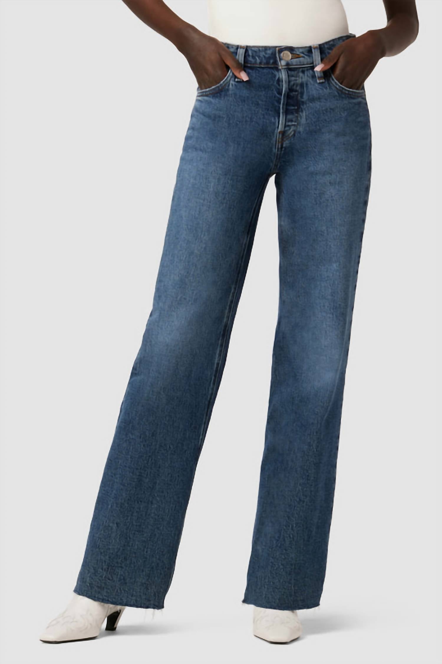 

Широкие джинсы Rosie High-Rise в Apollo Hudson
