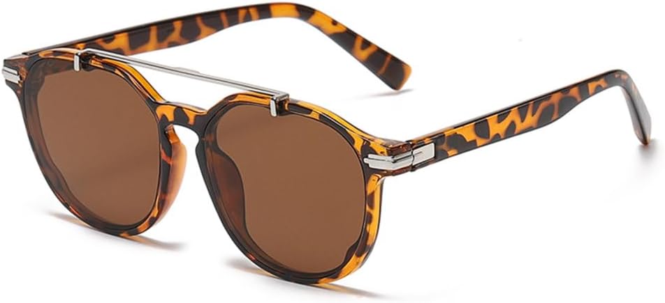 

Модные круглые солнцезащитные очки для женщин, роскошные солнцезащитные очки с двойным острием для мужчин, защита от УФ-излучения UV400, черные солнцезащитные очки LVTFCO, Leopard