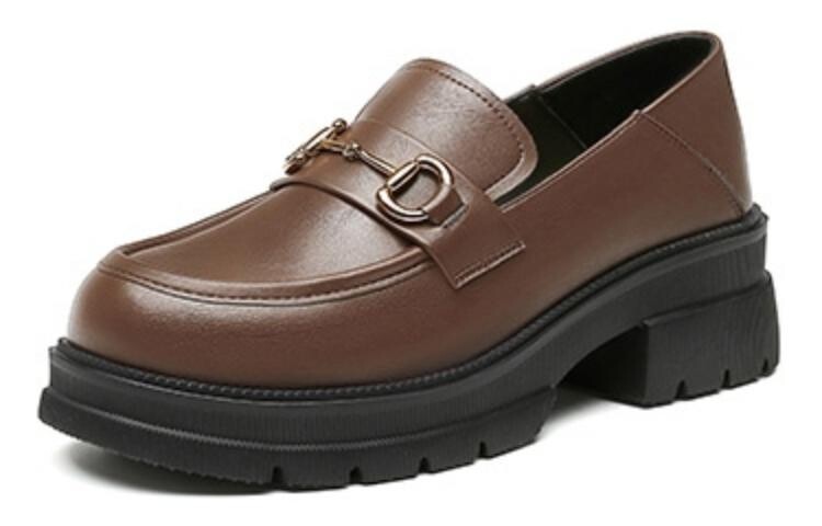 Туфли женские повседневные Women's Casual Shoes Women's Dusto, цвет Coffee — фото 3