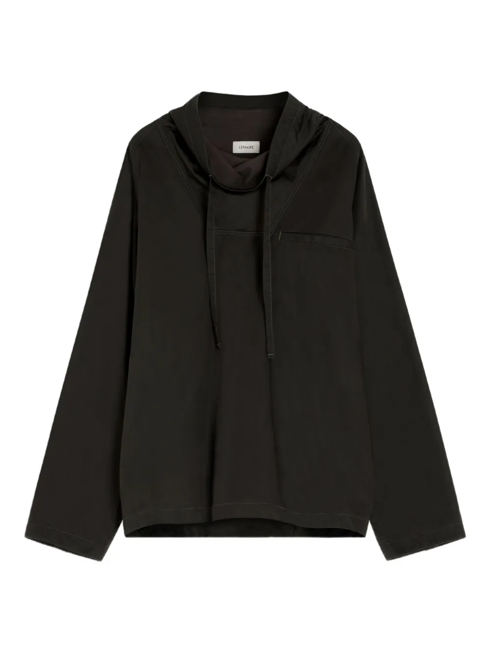 

Толстовка с воротником-воронкой Lemaire, коричневый