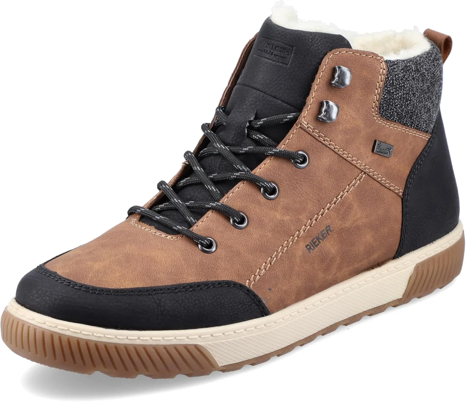 Мужские модные ботинки Rieker 38940, Brown Combi