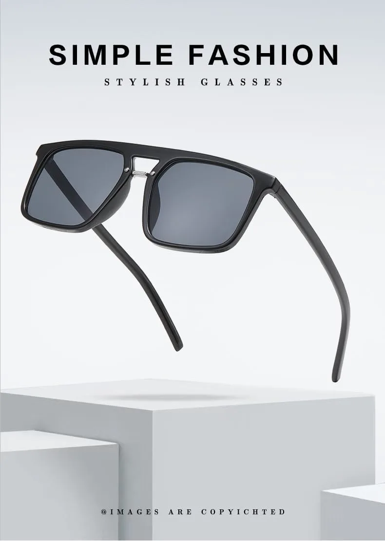 

Солнцезащитные очки Double Beam для мужчин и женщин, европейский и американский стиль, поляризованные, унисекс, с защитой от УФ-излучения UV400 GJKTFNJIF, 3