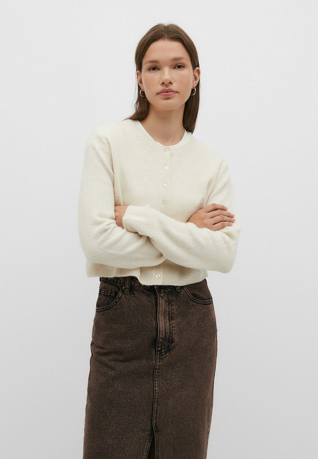

Кардиган Soft Touch Stradivarius, бежевый