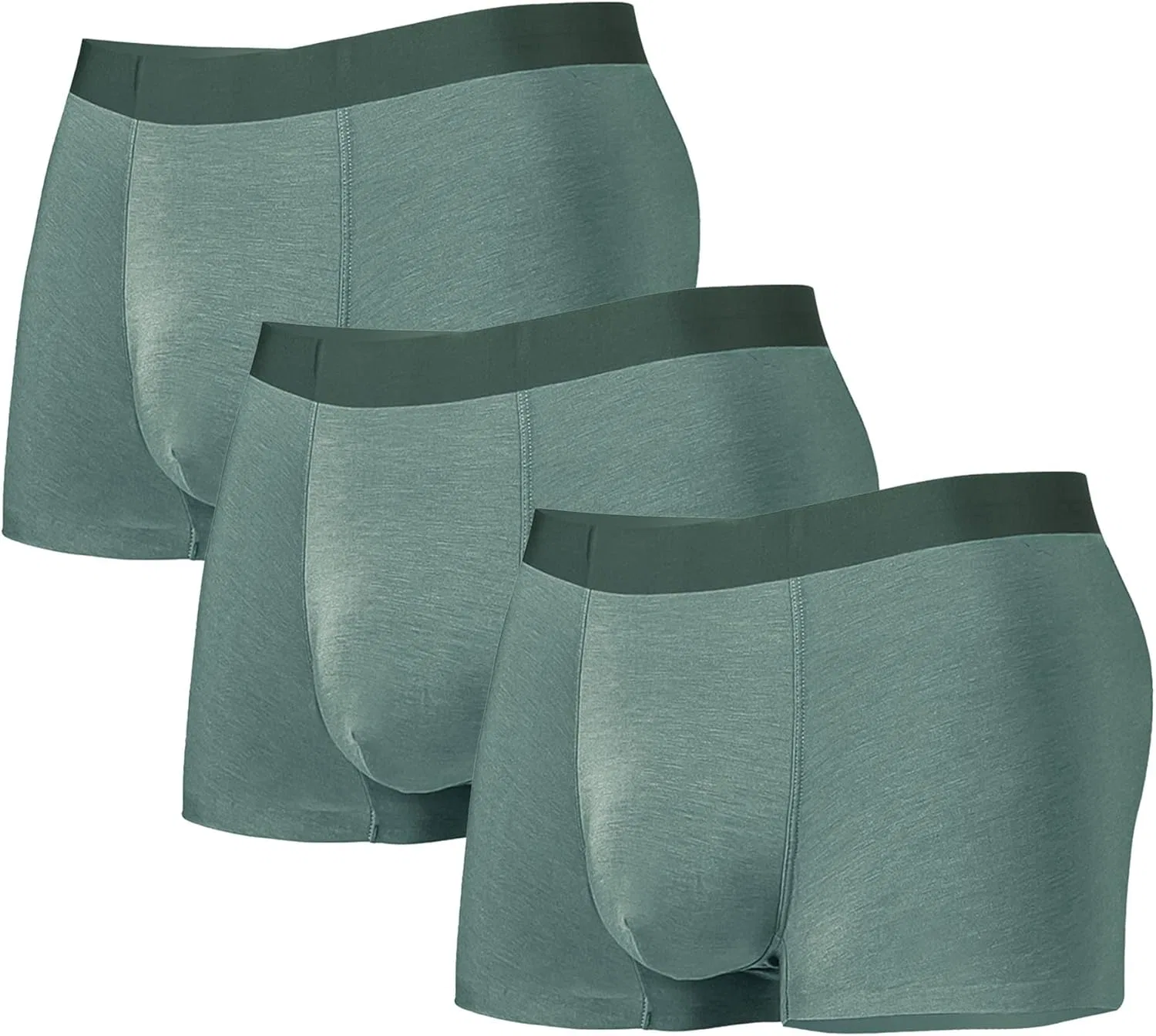 Боксеры дышащие хлопковые зеленый