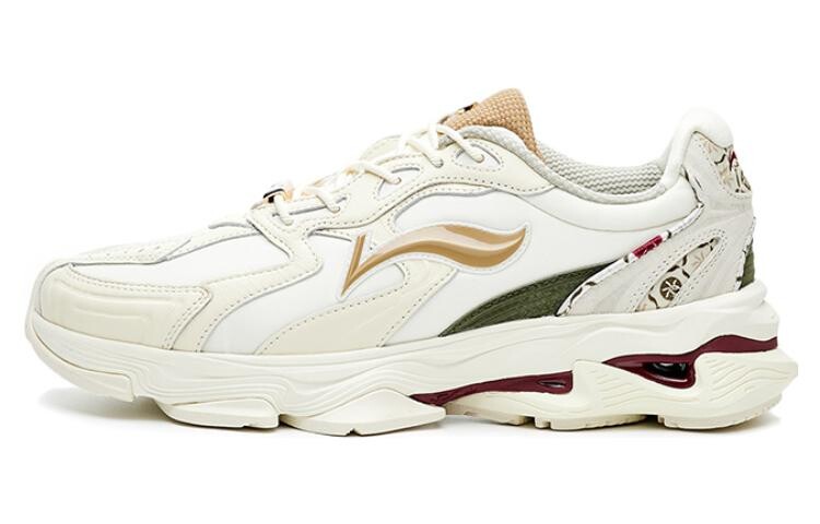 

Кроссовки мужские с низким верхом, цвет: белый/зеленый мох Li-Ning 1990