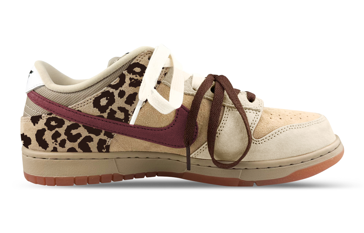 Nike Кроссовки для скейтбординга Dunk SB Abrasion Resistant Low top Unisex Brown — фото 3