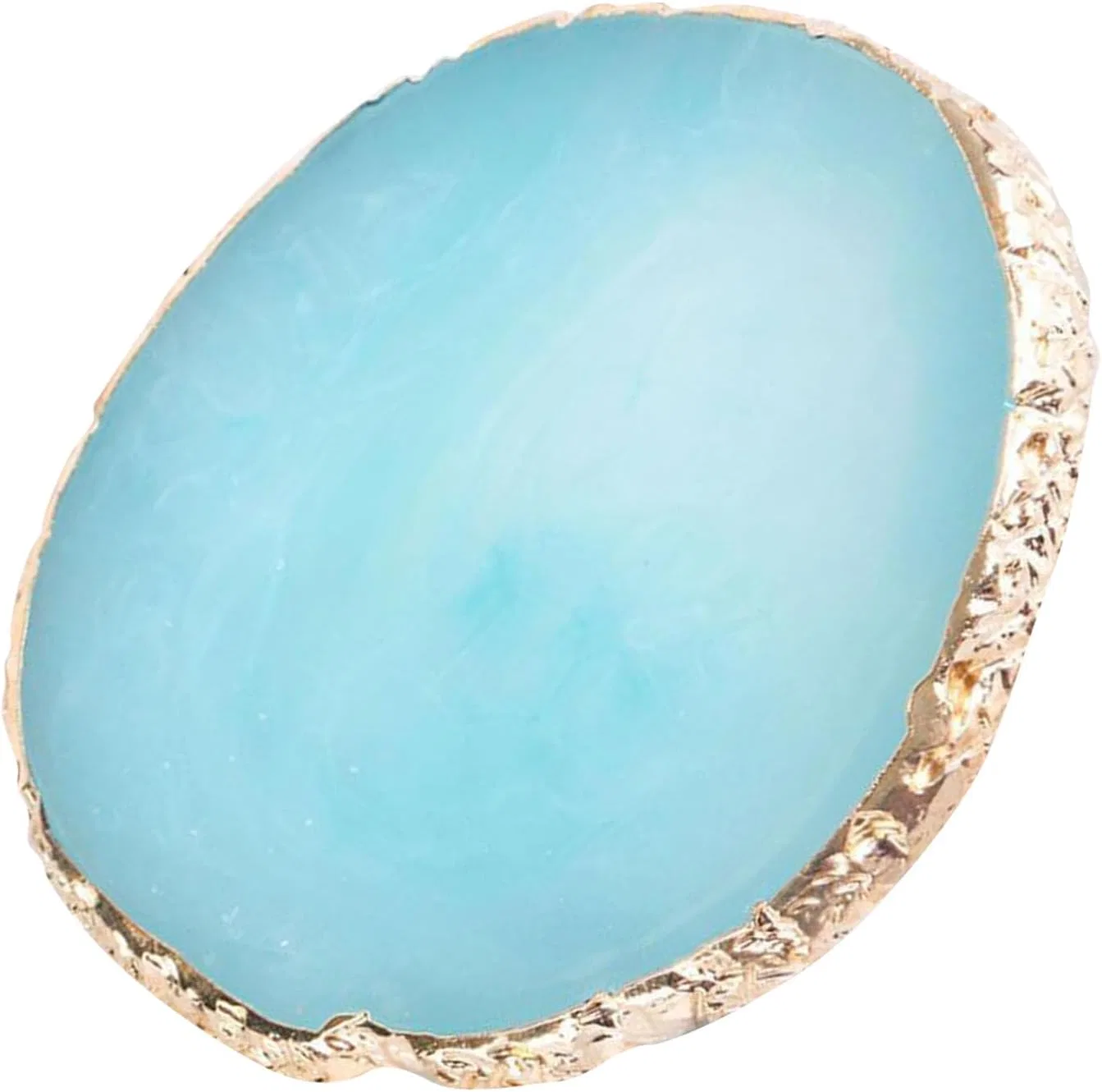Палитра для нейл-арта из смолы с золотой отделкой «Agate Texture» Generic, Blue — фото 4