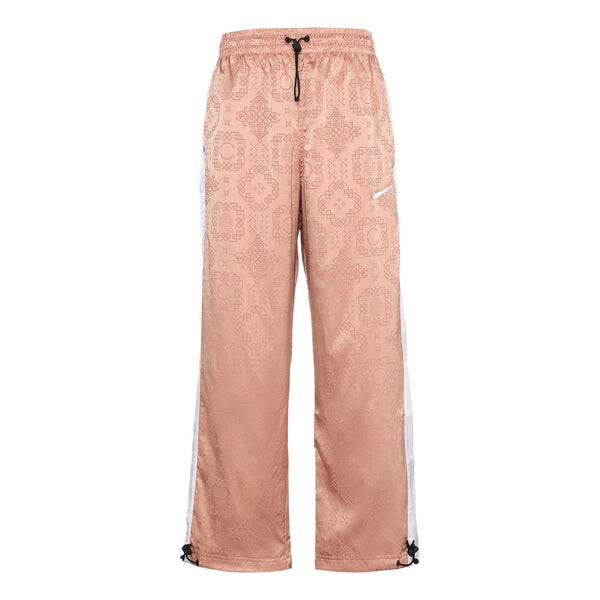 

Брюки x clot rose gold silk pattern track pants for men pink Nike, розовый