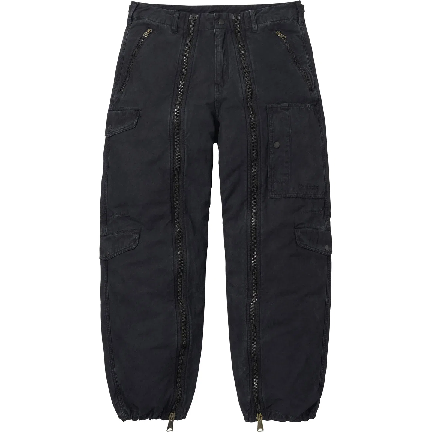 Штаны карго Supreme x Alpha Industries SS26 WEEK9 Cotton Flight Pant Cargo Pants черные