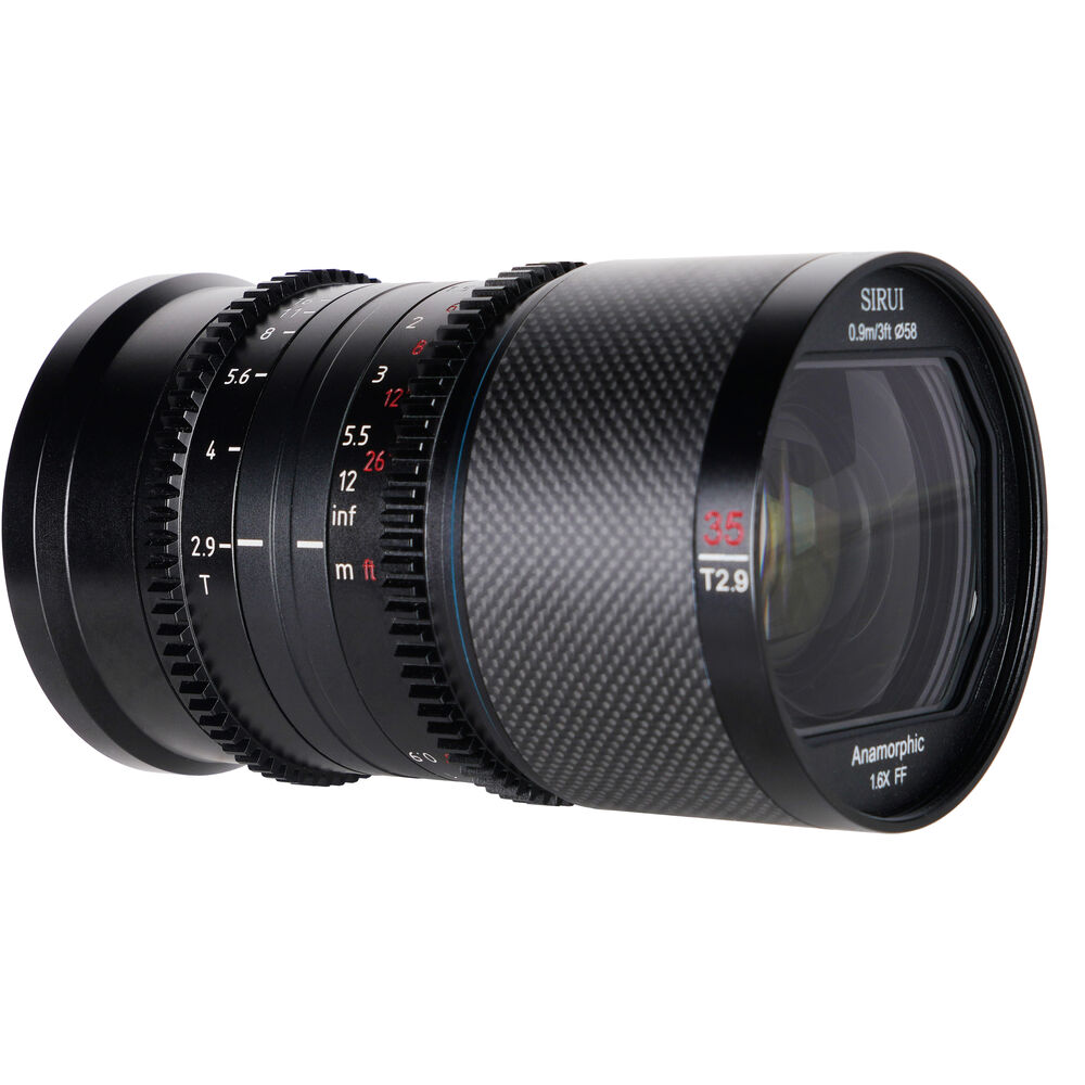 

Полнокадровый анаморфотный объектив Sirui Saturn 35 мм T2.9 1,6x из углеродного волокна (FUJIFILM X, Neutral Flare)