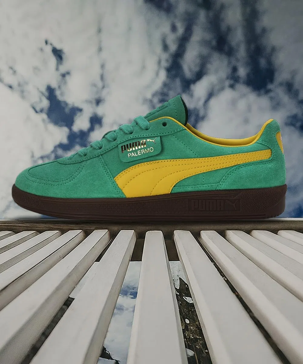 Кроссовки Puma Palermo 39646318, унисекс, повседневные, зеленые — фото 2