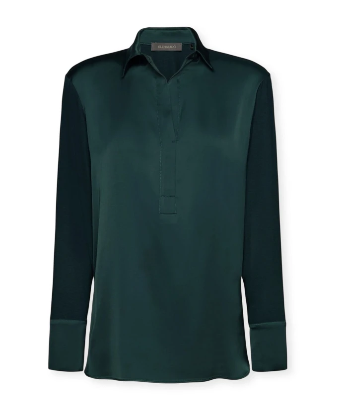 

Футболка-Поло, изготовленная из двух материалов. Elena Mirã², зеленый