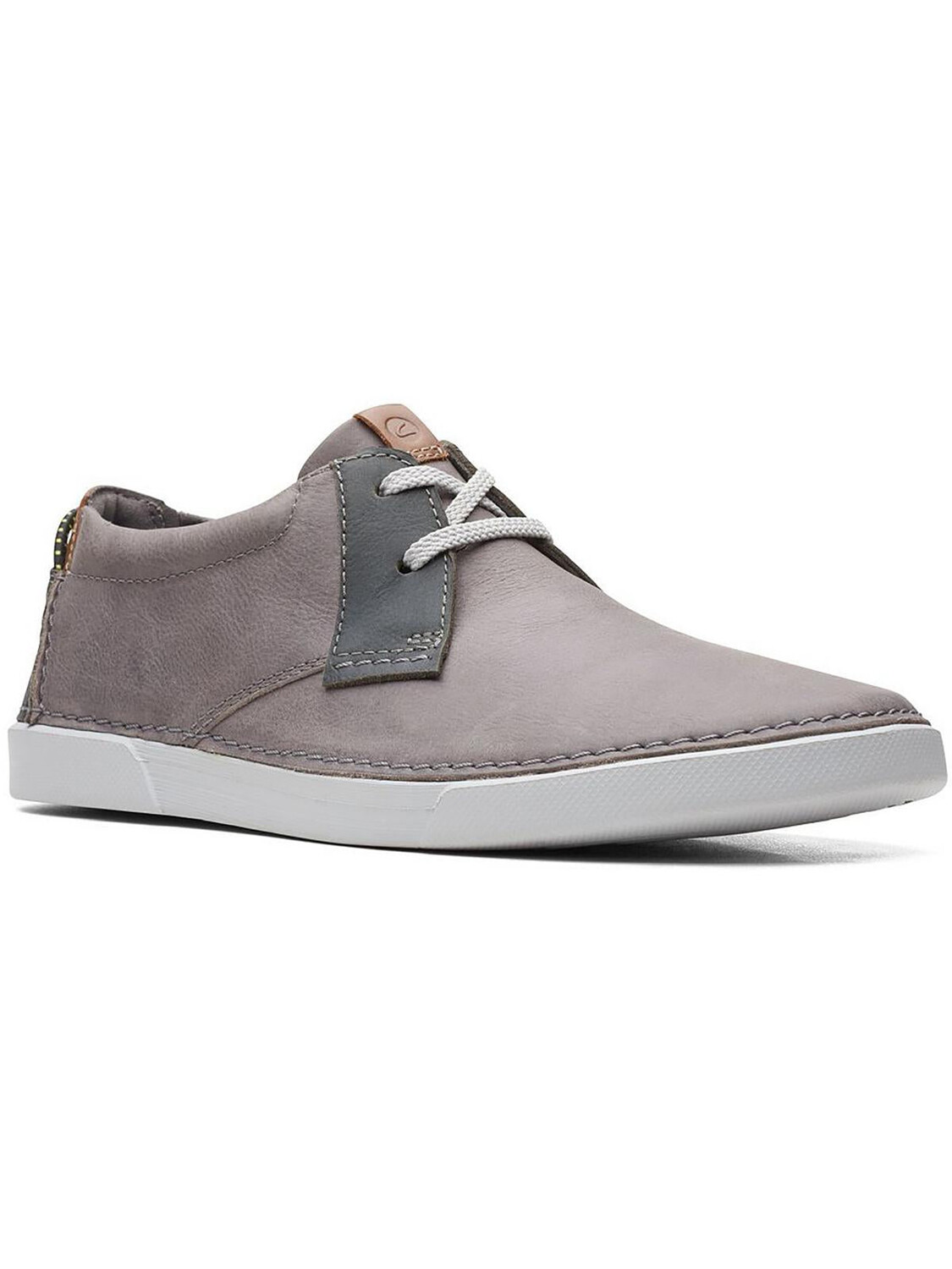 

Мужские кожаные ботинки чукка на шнуровке Gereld Low Clarks, цвет Grey Leather
