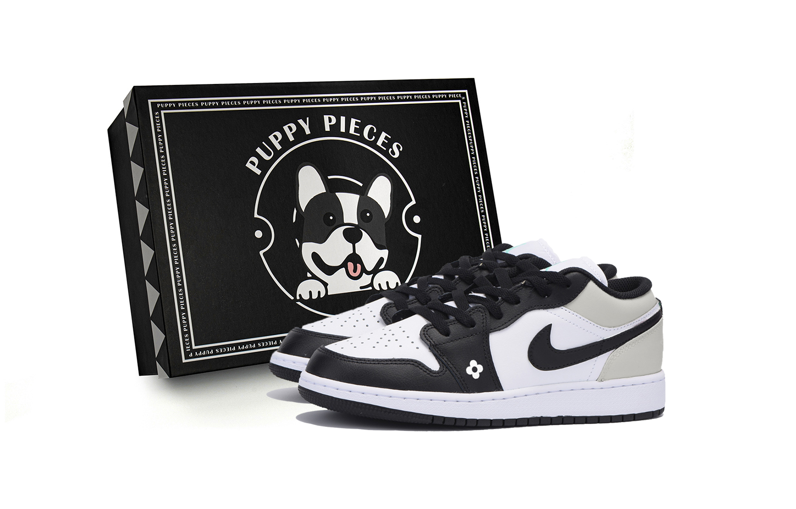 

Jordan Баскетбольные кроссовки Air 1 Low Top Vintage, мужские, черно-белые