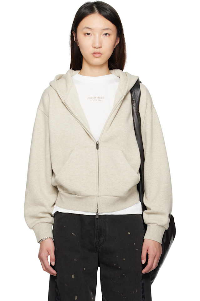 

Классическая толстовка на молнии Fear Of God Essentials, серый