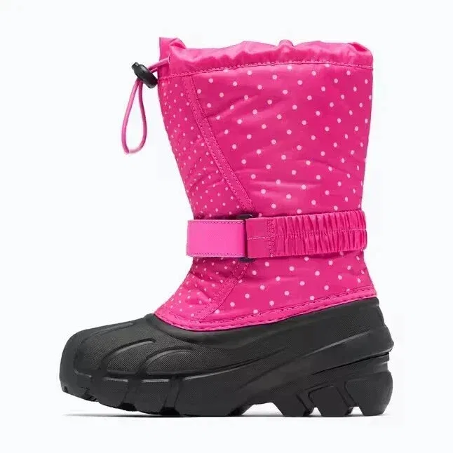 Детские водонепроницаемые утепленные зимние ботинки Sorel Flurry-Fuchsia — фото 3
