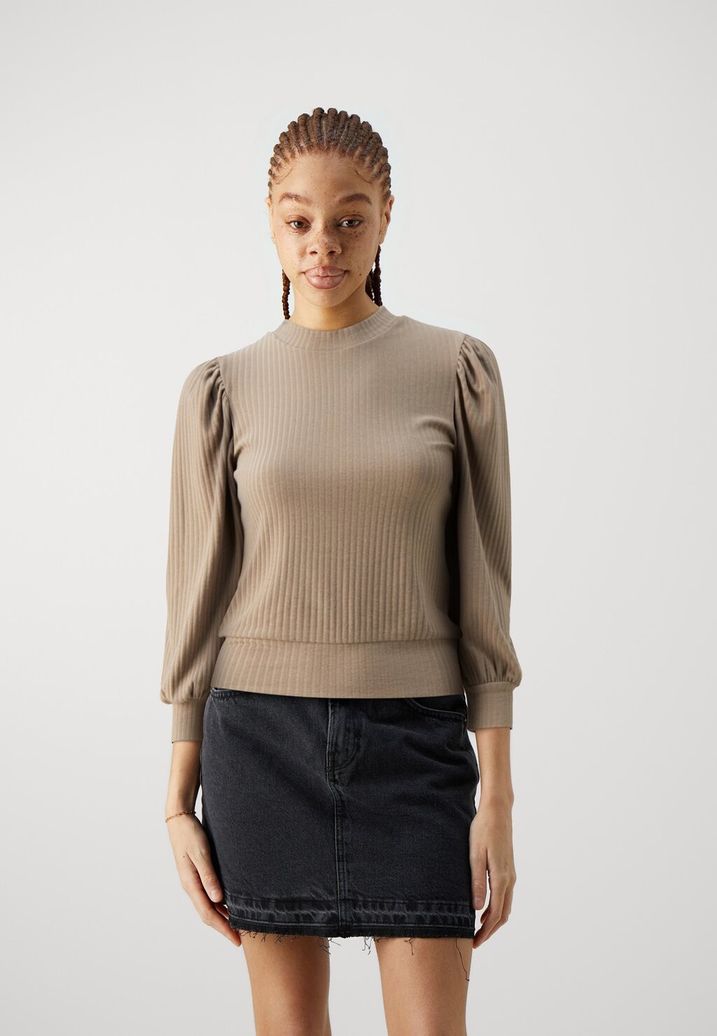 

Топ с длинными рукавами ONLNELLA HIGHNECK ONLY, цвет walnut