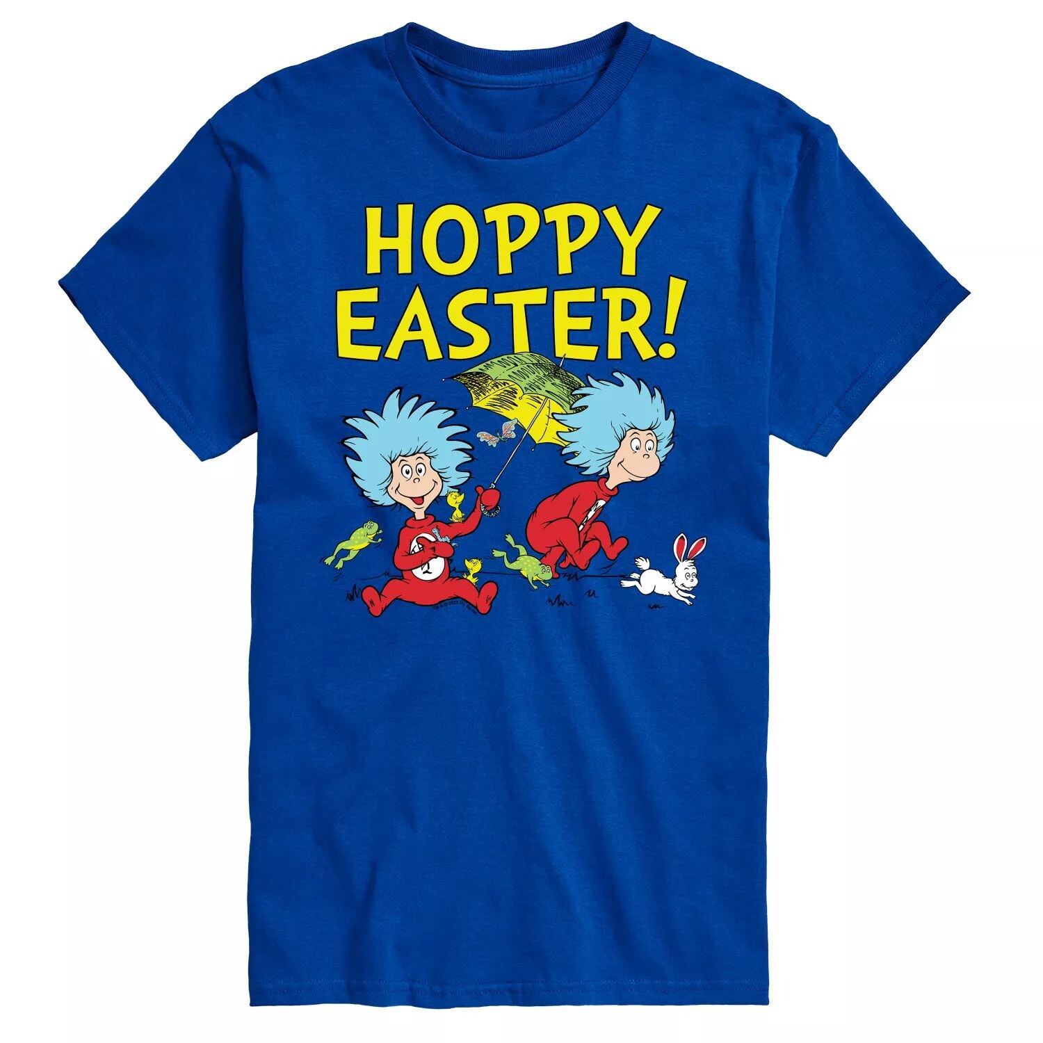

Пасхальная футболка Big & Tall Dr Seuss Hoppy, Blue License, синий