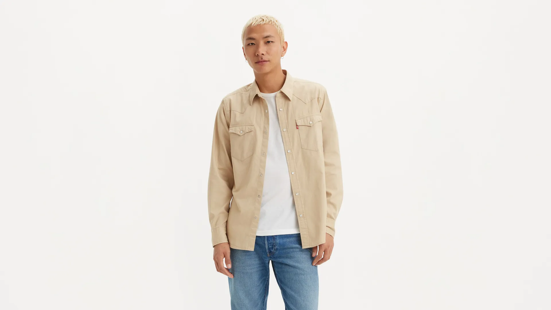 

Классическая рубашка стандартного кроя в стиле вестерн Levi's, коричневый