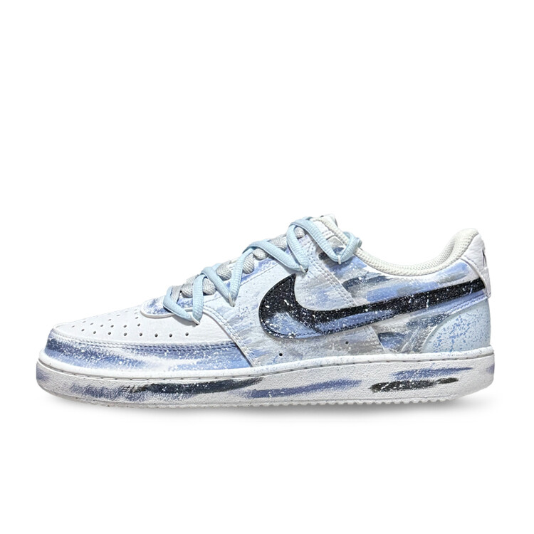 

Кроссовки Nike Court Vision 1 Skateboarding Shoes Unisex Low-top Blue/white, голубой, Синий, Кроссовки Nike Court Vision 1 Skateboarding Shoes Unisex Low-top Blue/white, голубой