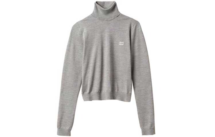 

Свитер женский мраморно-серый Miu Miu