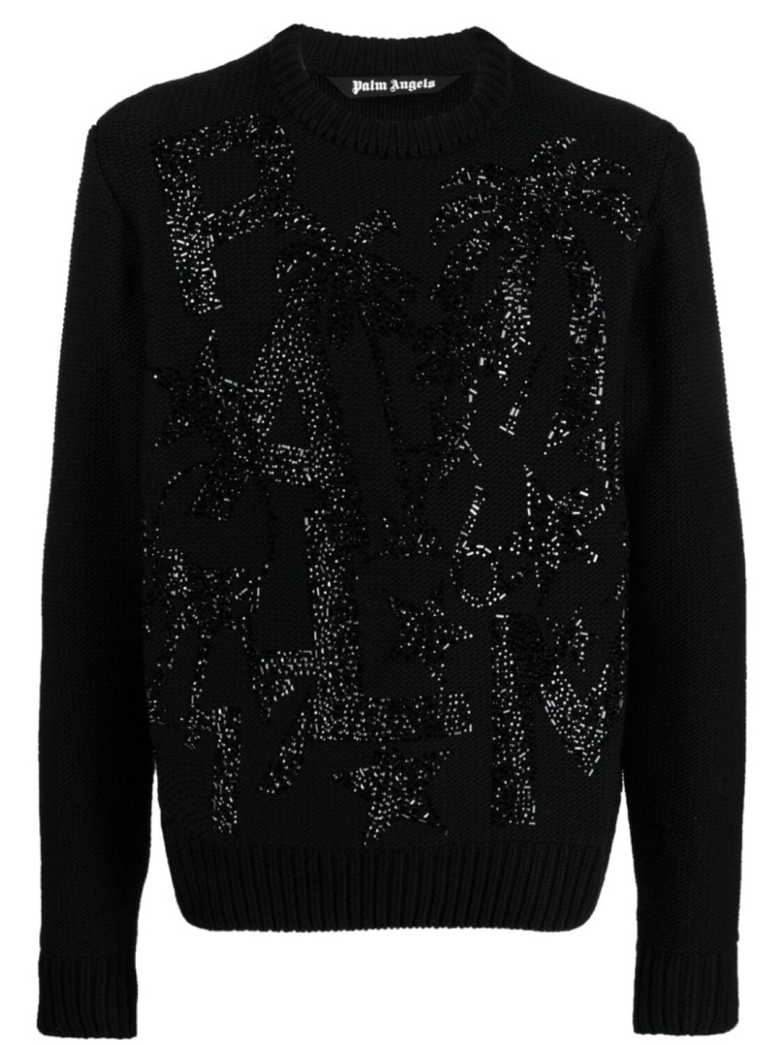 

Palm Angels джемпер с кристаллами, черный