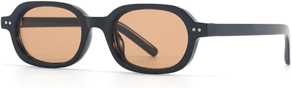 

Солнцезащитные очки с защитой UV400 | Овальные градиентные линзы в стиле панк | Для женщин и мужчин | Для занятий спортом на открытом воздухе и вождения DSVIGF, Black-brown